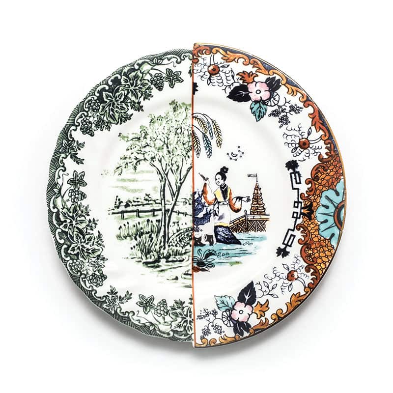 Hybrid-ipazia dinner plate in porcelain 27,5 cm
