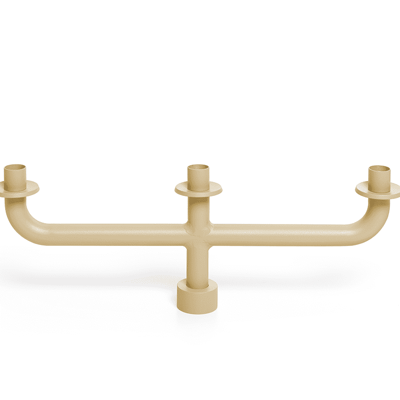 Toni candle holder - Sandy beige