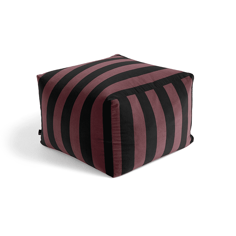 Pouf Soft Stripe - Soft stripe - Burgundy