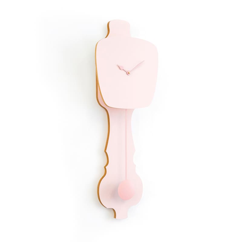 Wall clock pendulum large - Peach pastel/peach pastel