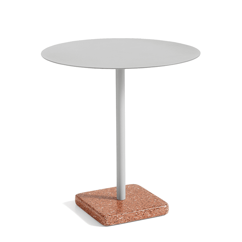 Terrazzo Table round 70 cm - Red base