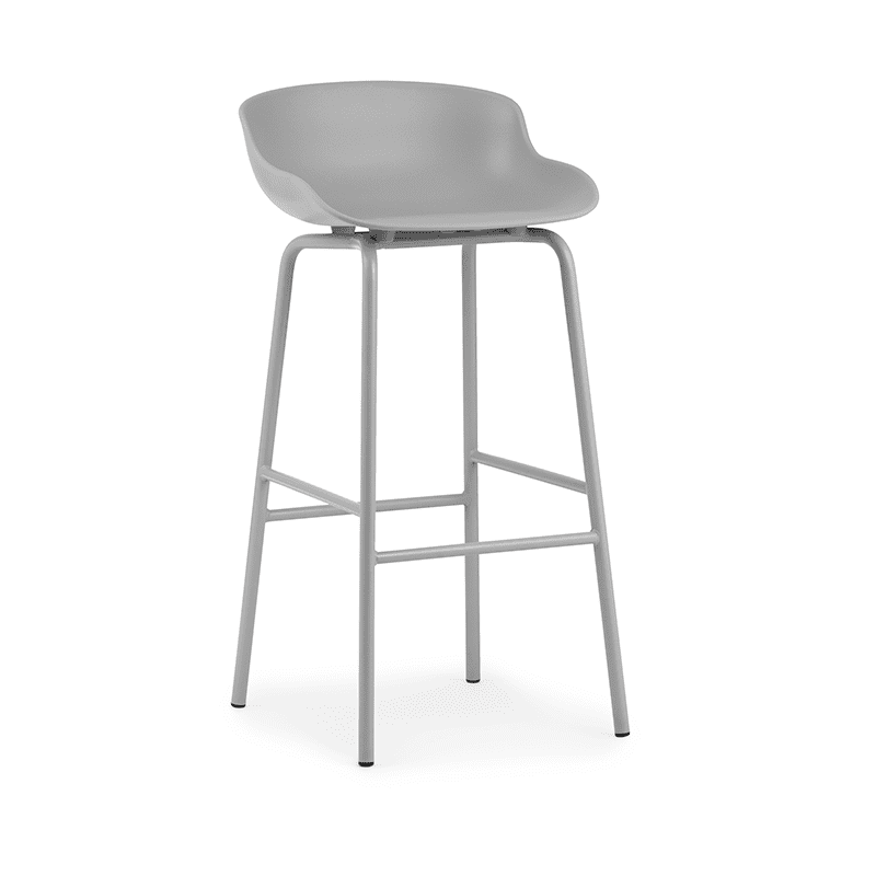 Hyg Barstool 75 cm Grey/Steel Grey