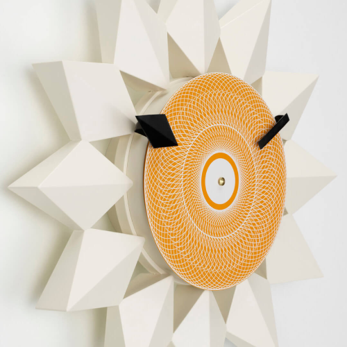 Diamond Markers Clock - White