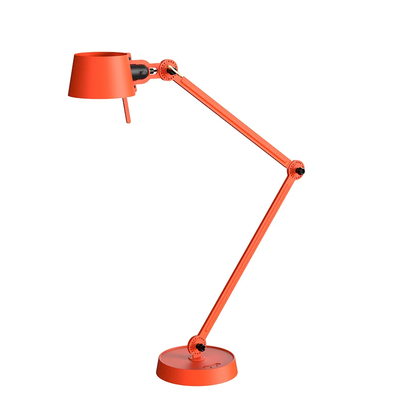 Bolt bureaulamp 2arm foot - Striking orange