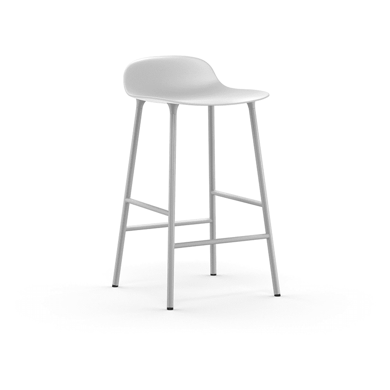 Form Barstool 65 cm White/White