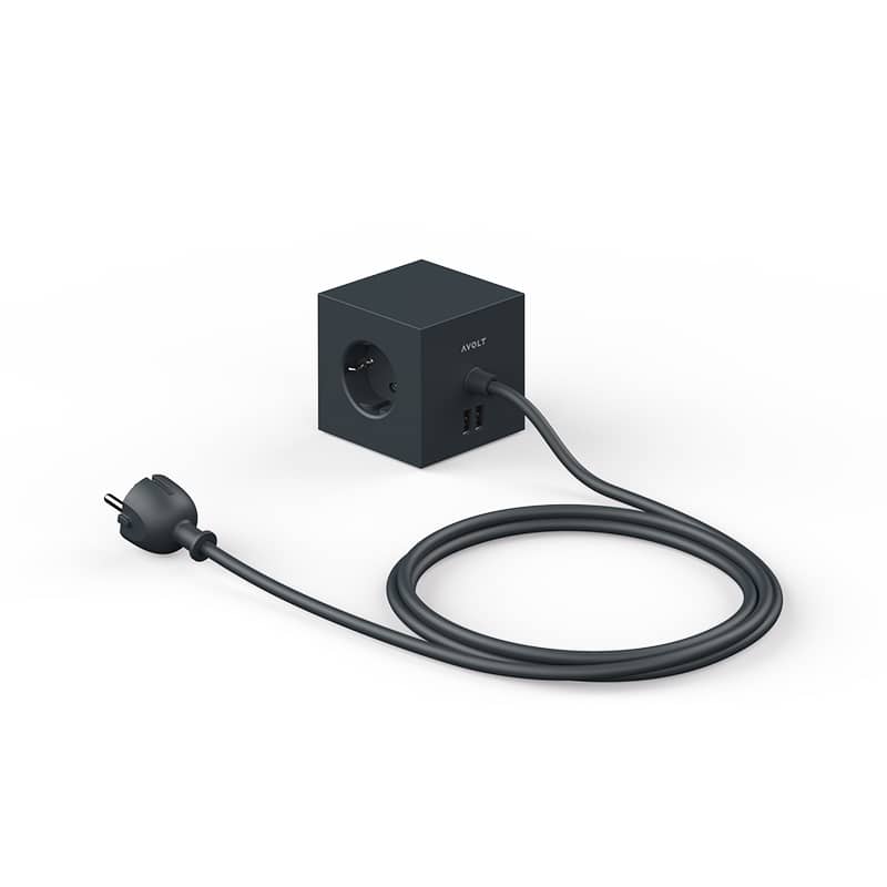 Square 1 USB & Magnet - Stockholm Black