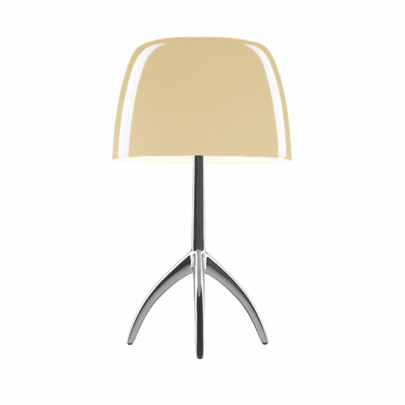 Lumiere grande tafellamp - Alluminio/bianco caldo