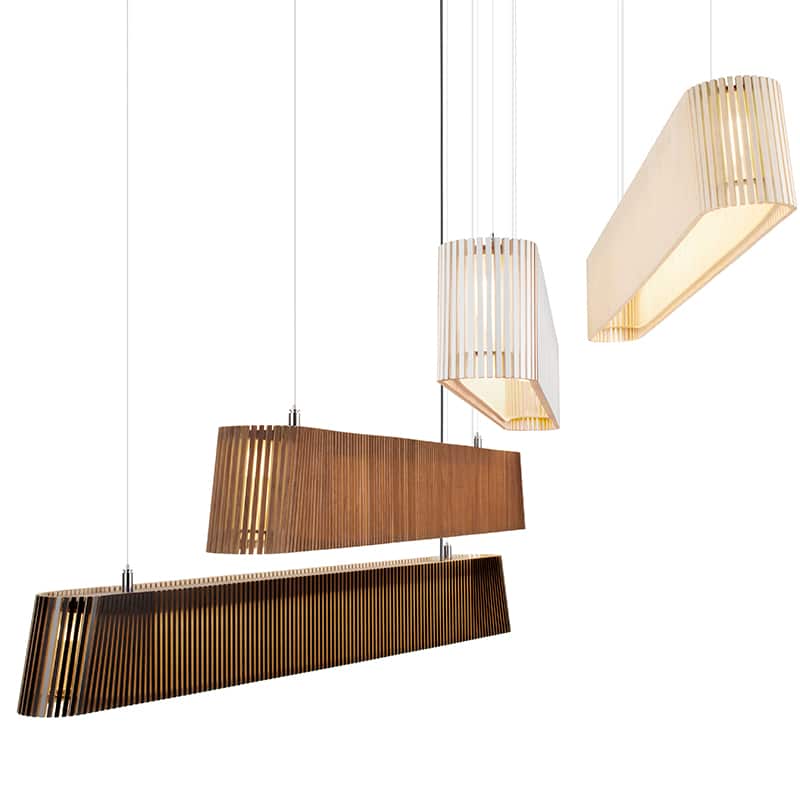 Owalo 7000 hanglamp - Walnut