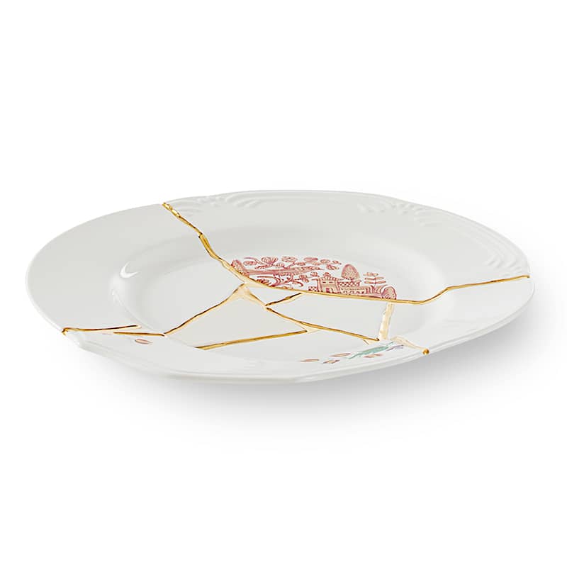 Kintsugi-n'1 dinner plate in porcelain Kintsugi-n'1 dinner plate in porcelain