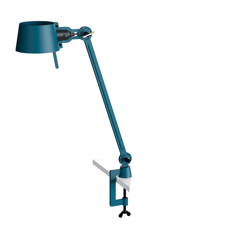 Bolt bureaulamp 1arm clamp - Thunder blue
