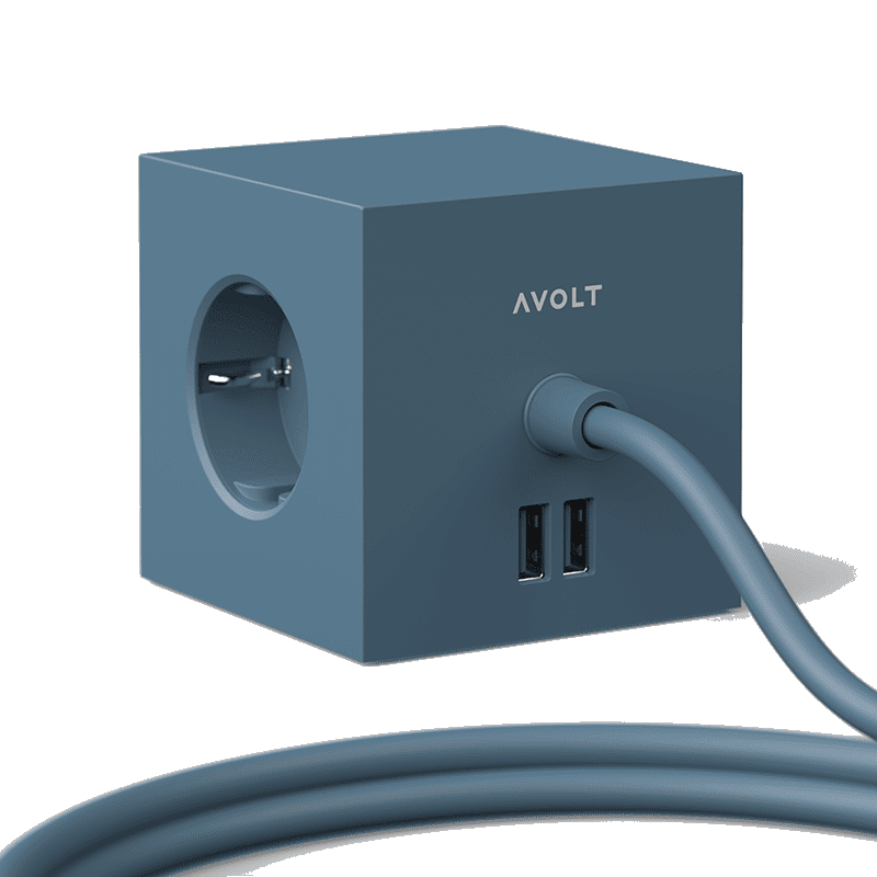 Square 1 USB & Magnet - Ocean Blue