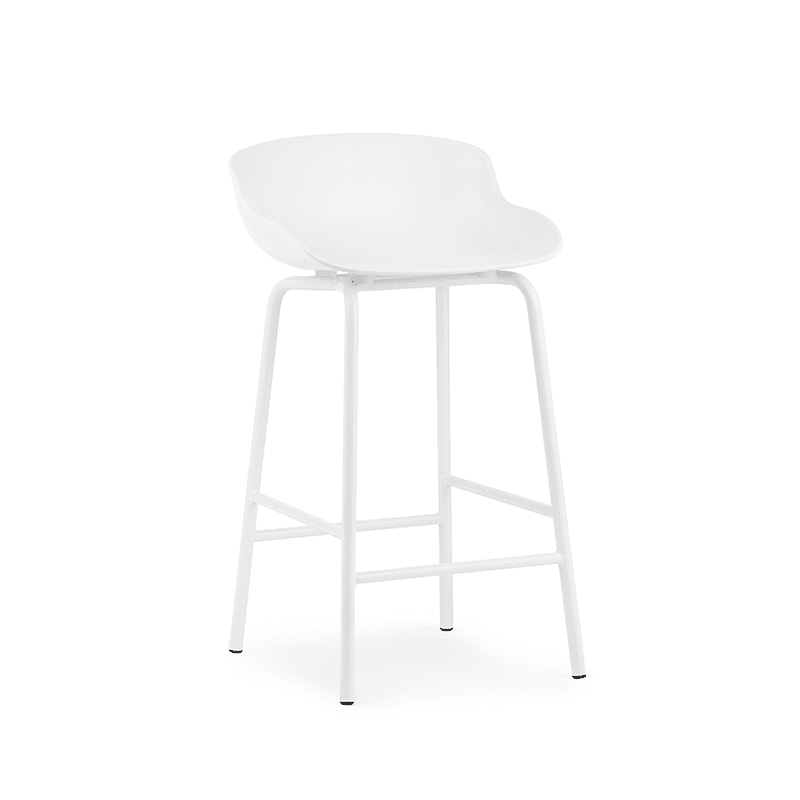 Hyg Barstool 65 cm White/Steel White