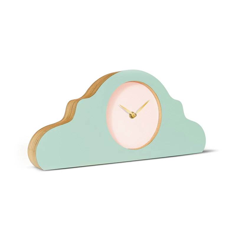 Mantel clock - Gale green/peach pastel/shiny gold