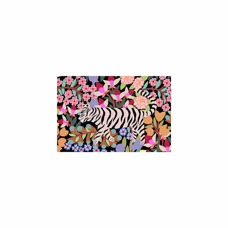 Tiger in Flowers