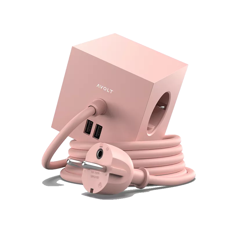 Square 1 USB & Magnet - Old Pink