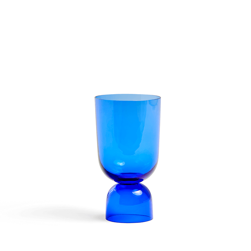 Bottoms Up Vase S - Electric blue