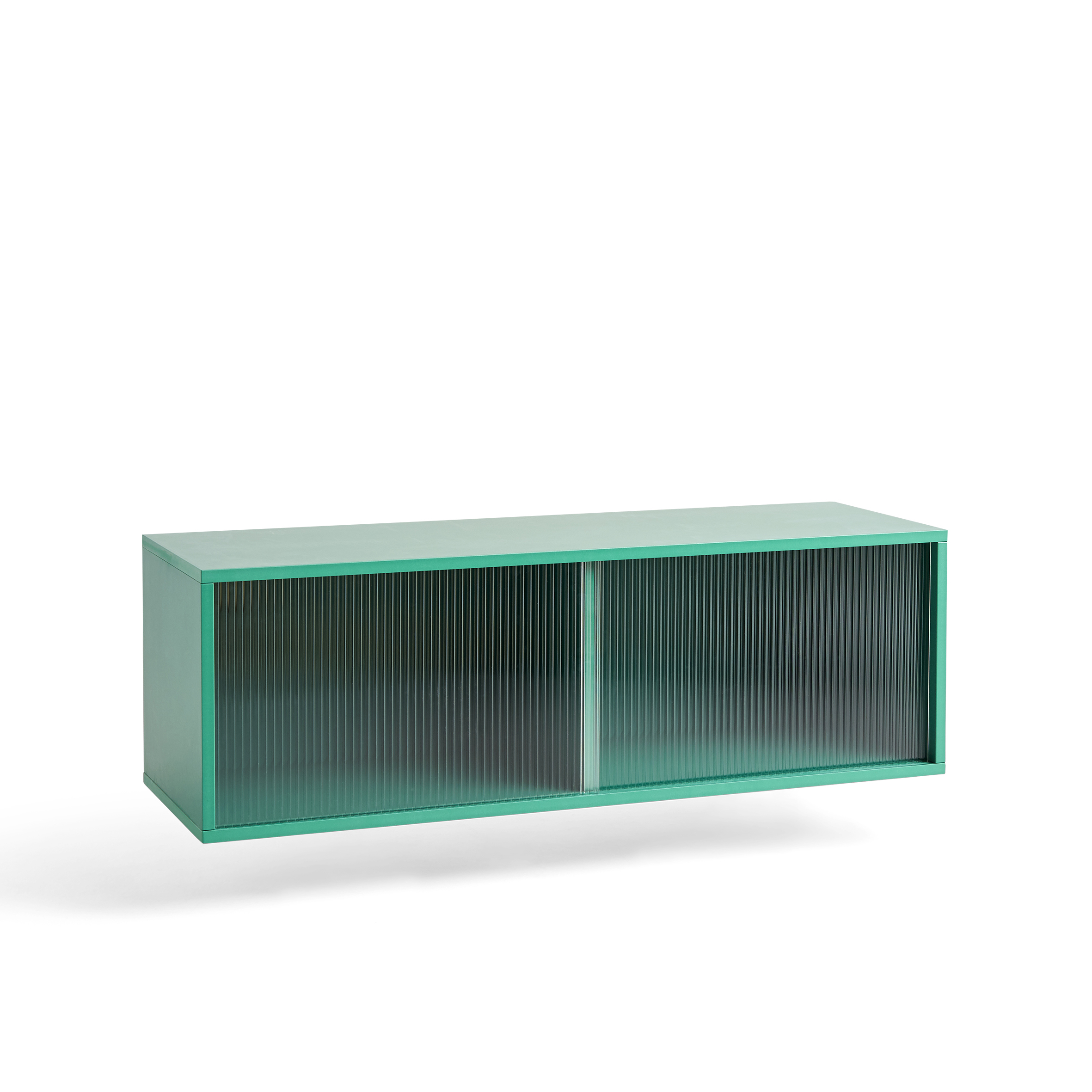 Colour Cabinet wall - Medium Dark Mint/Glass doors