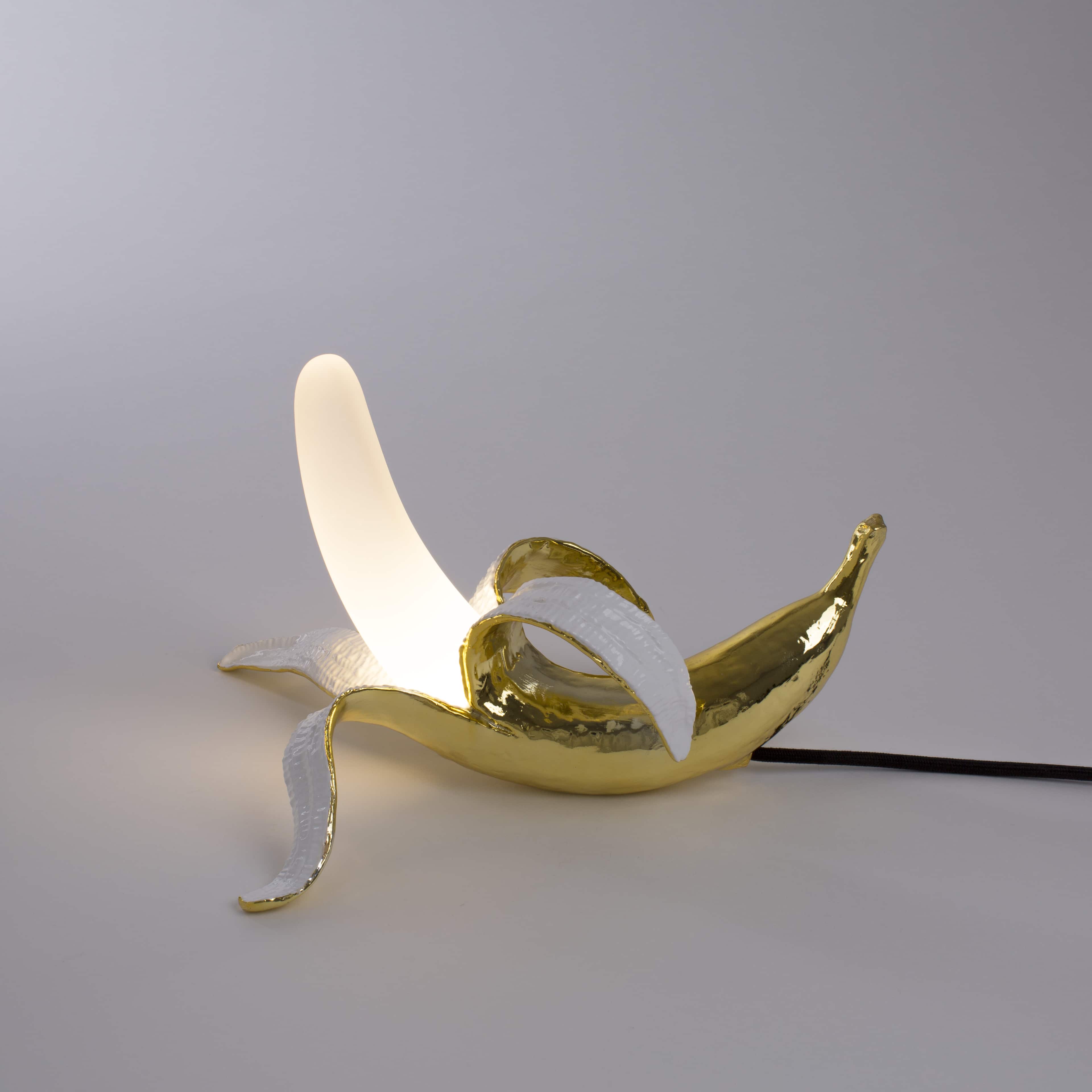 Banana tafellamp - Dewey - Gold
