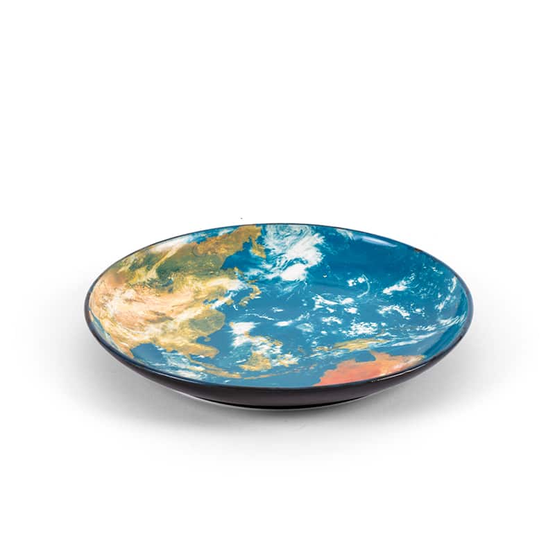 Cosmic diner porcelain plate - Earth asia