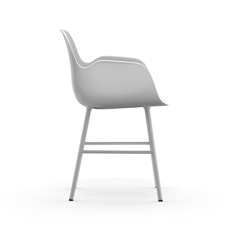 Form Armchair White/Black