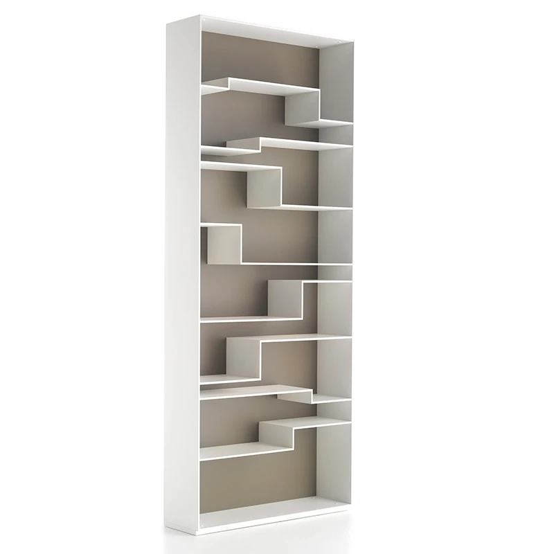 Melody boekenkast - White X042 / Dove grey F057