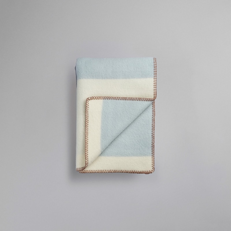 Bergstaden large throw - Beige/blue