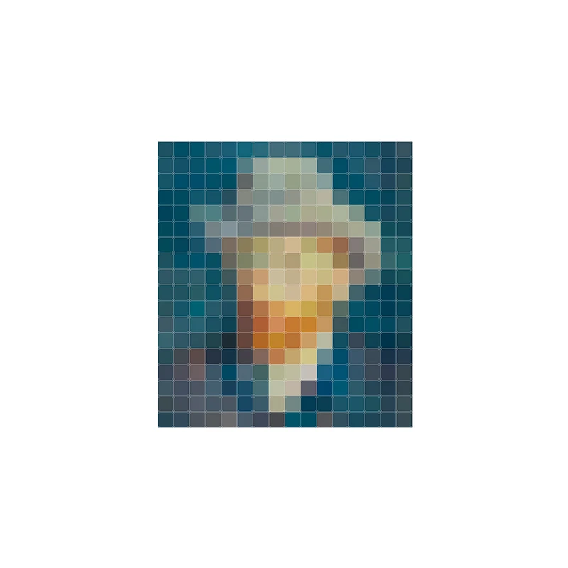 Van Gogh Petrol pixel - small
