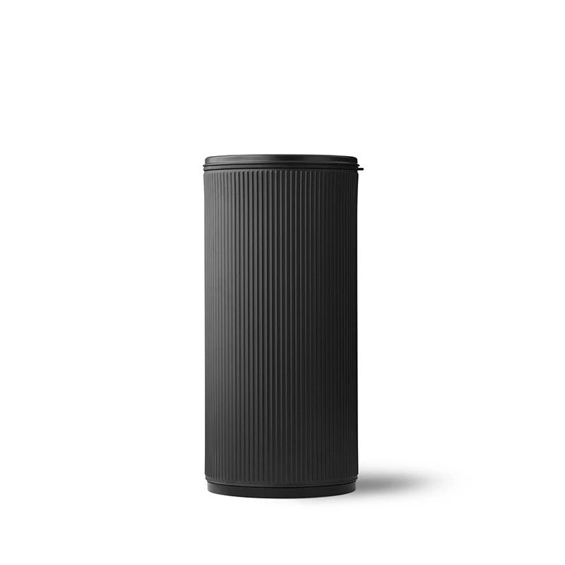 Vipp 19 Open top bin, black with black lid