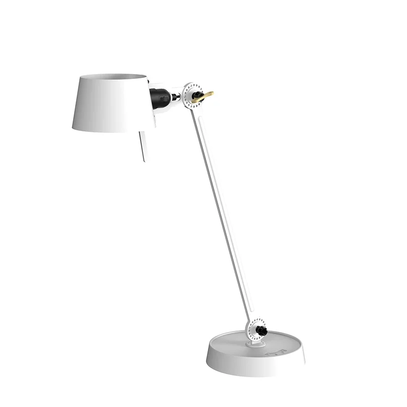 Bolt bureaulamp 1arm foot - Pure white