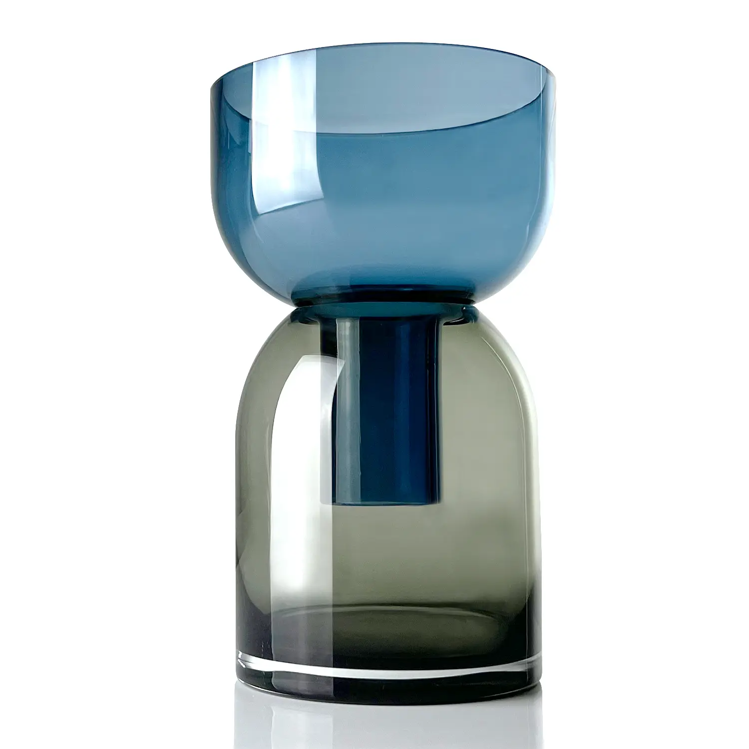 Flip Vase Blue and Gray - Large