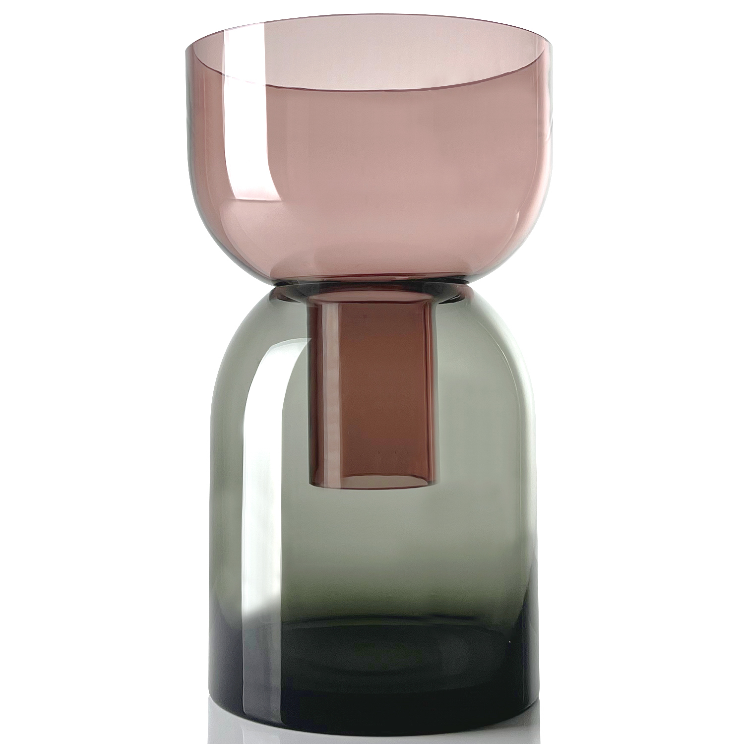 Flip Vase Pink and Grey - XL