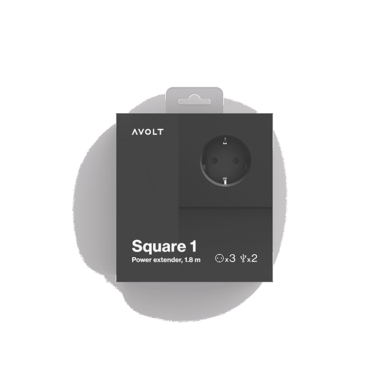 Square 1 USB & Magnet - Stockholm Black