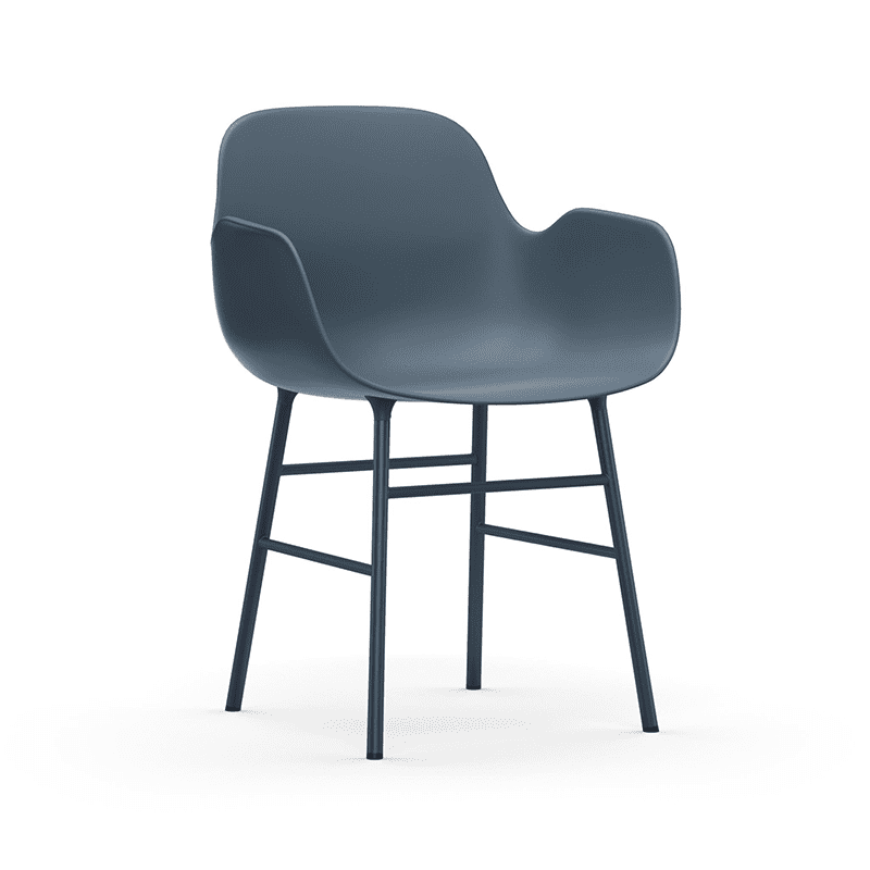 Form Armchair Blue/Black