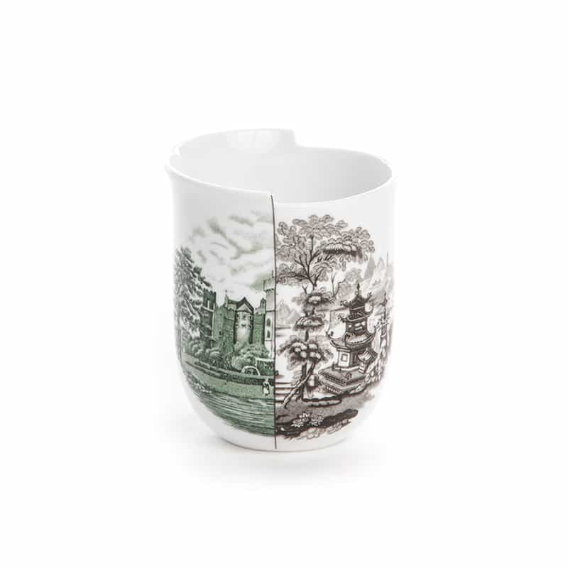 Hybrid-fedora mug in porcelain