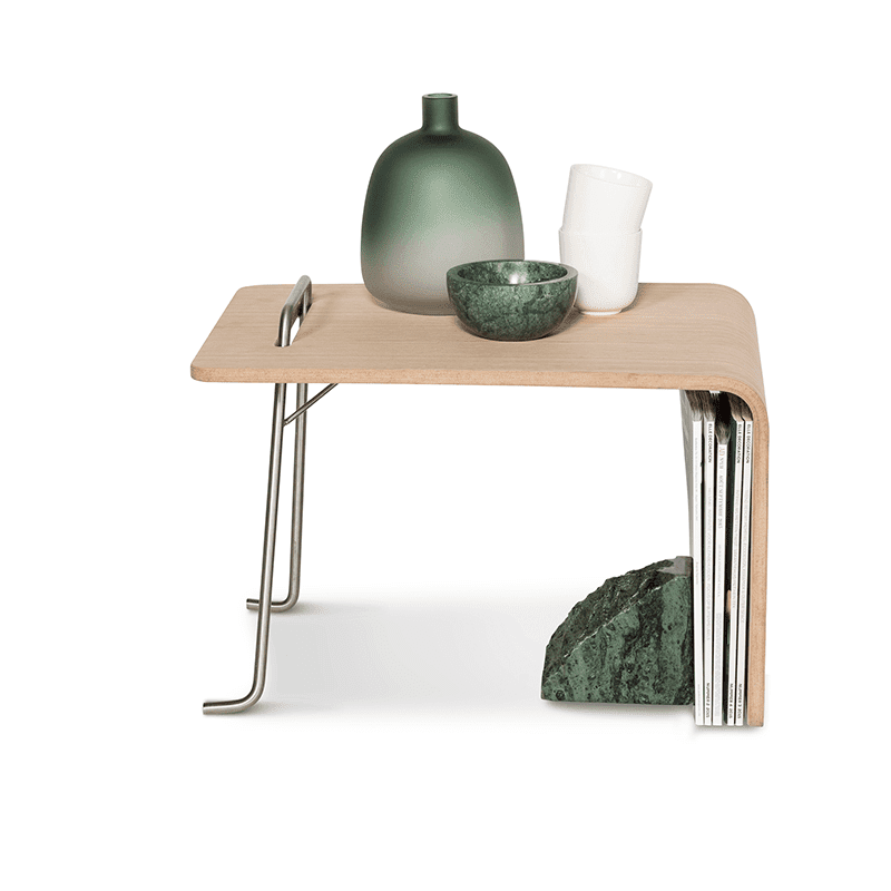 Tag bijzettafel - Stainless/Oak Mist