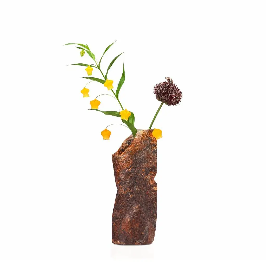 Paper Vase Cover Large - Natural Stone