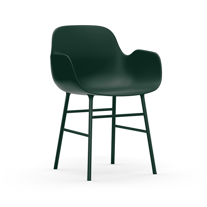 Form Armchair Green/Black