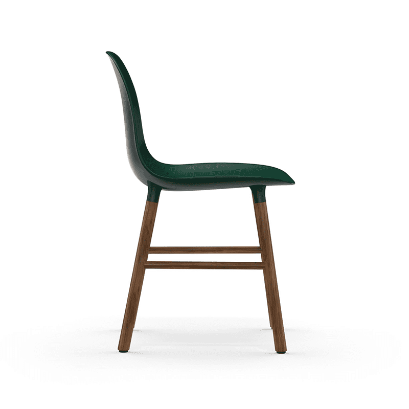 Form Chair Green/Walnut