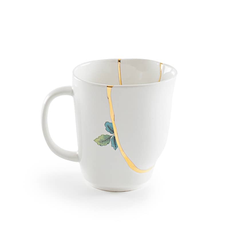 Kintsugi-n'1 mug in porcelain 8,5 cm