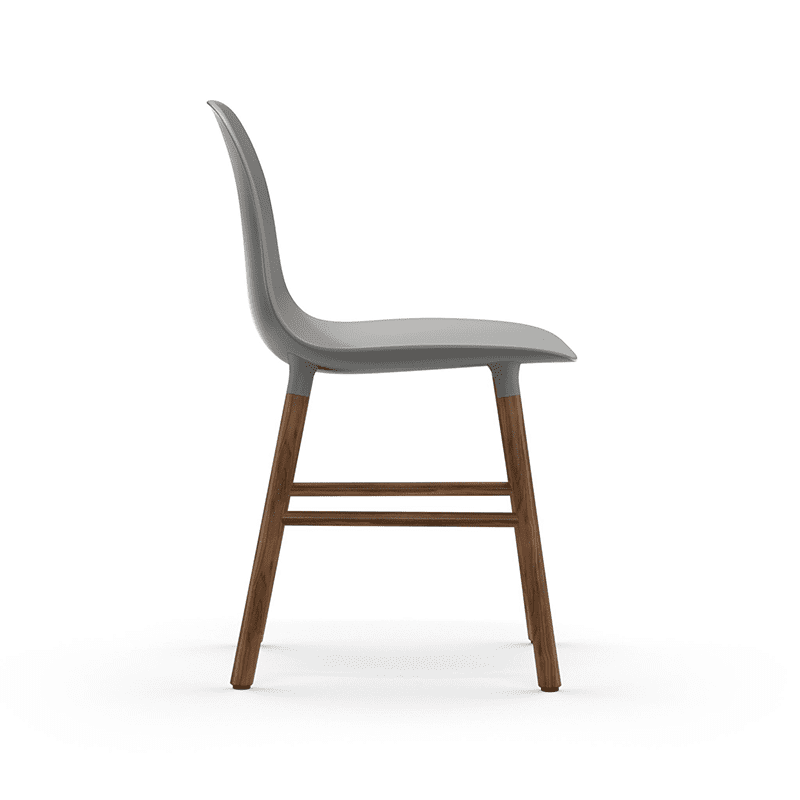 Form Chair Grey/Walnut