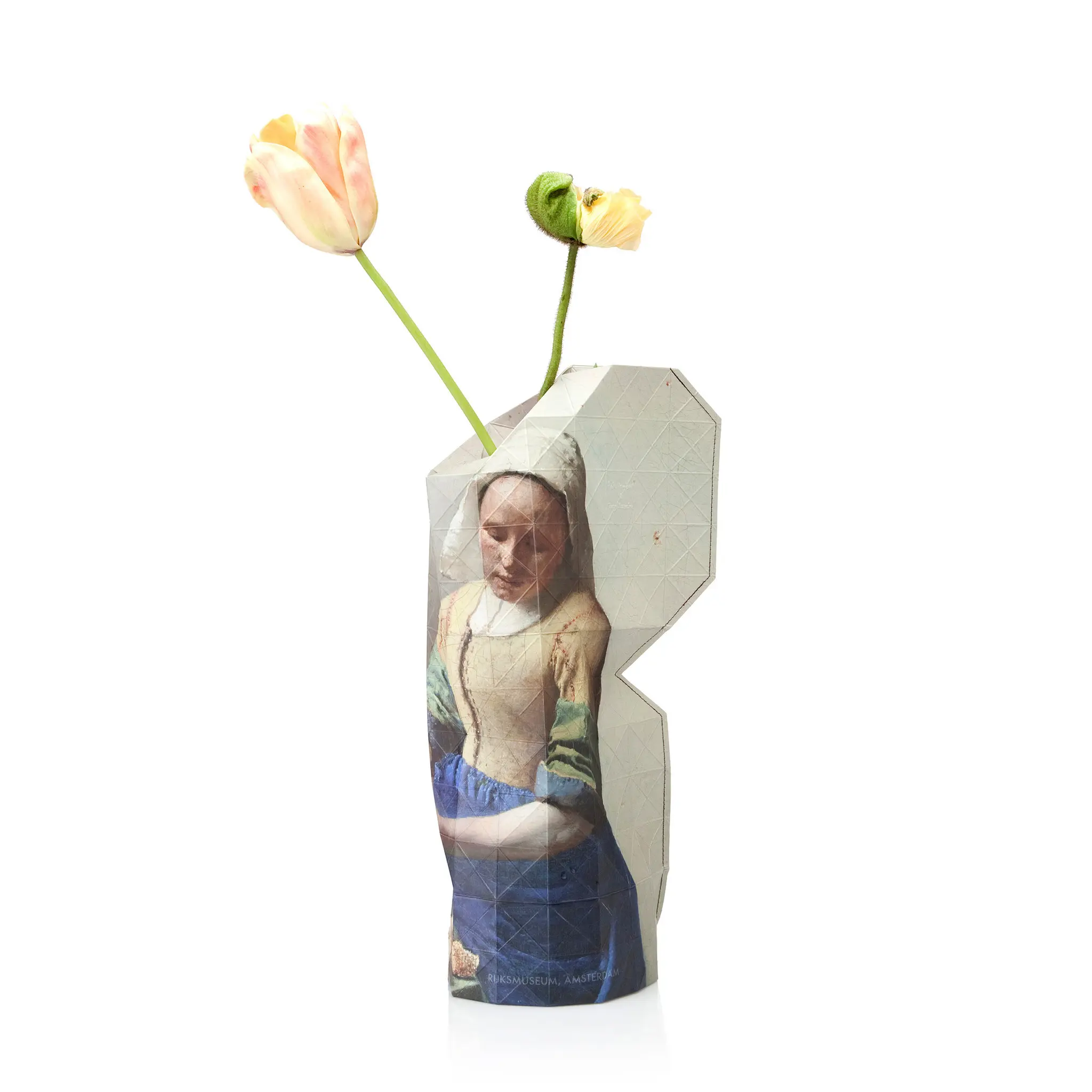 Paper Vase Cover Large - Vermeer Milkmaid