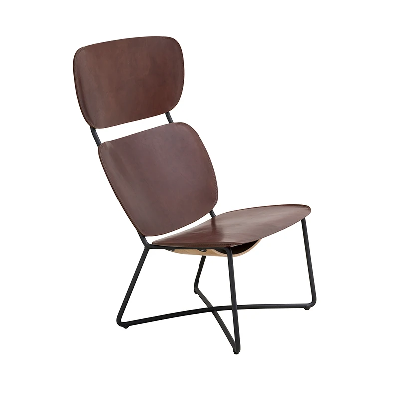 Miller High - Dark brown seat/black frame