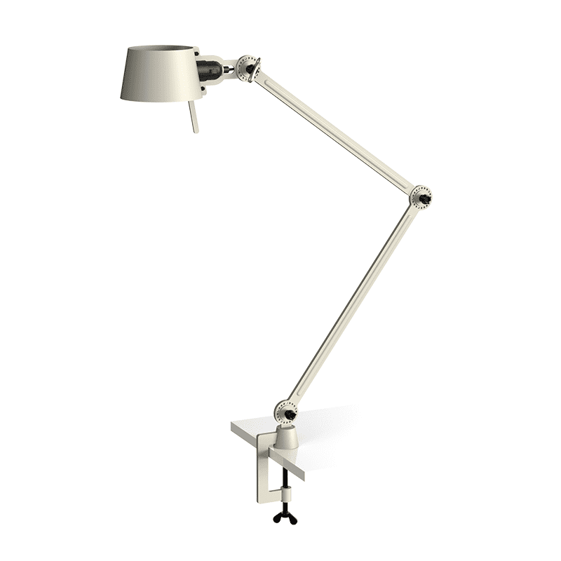 Bolt bureaulamp 2arm clamp - Ash grey