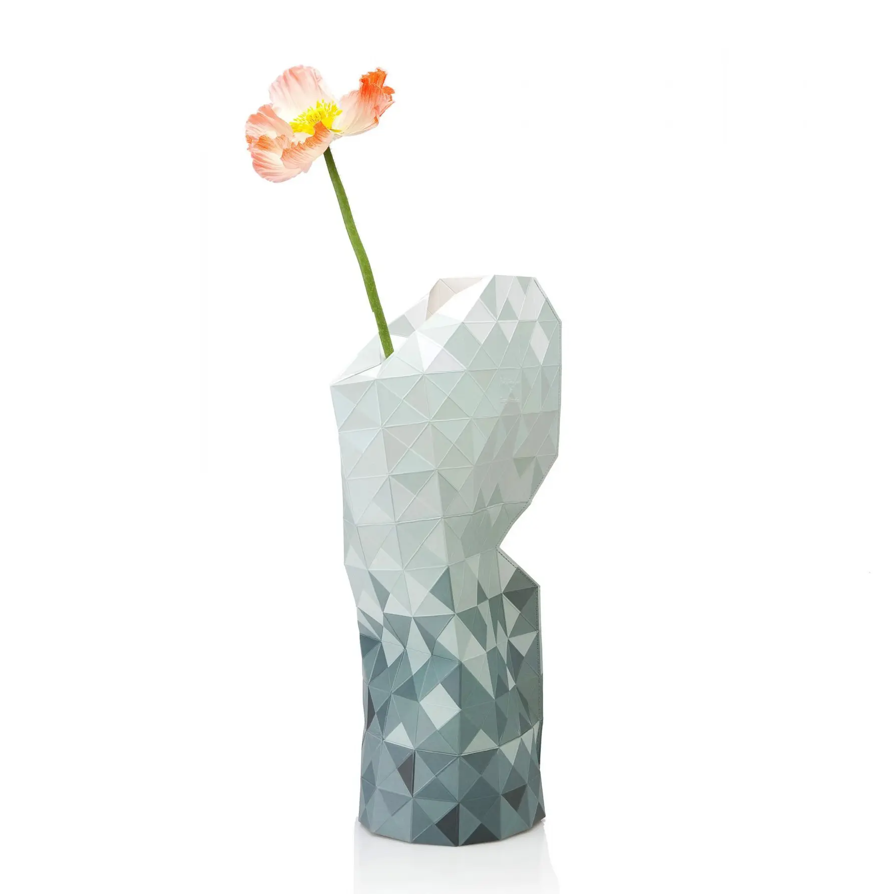 Paper Vase Cover Large - Grey Gradient