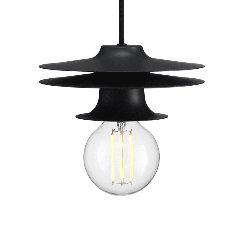 Firefly 3 shades 2 high hanglamp - Dark grey