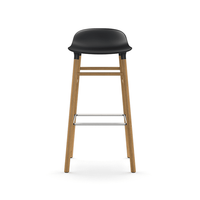 Form Barstool 75 cm Black/Oak