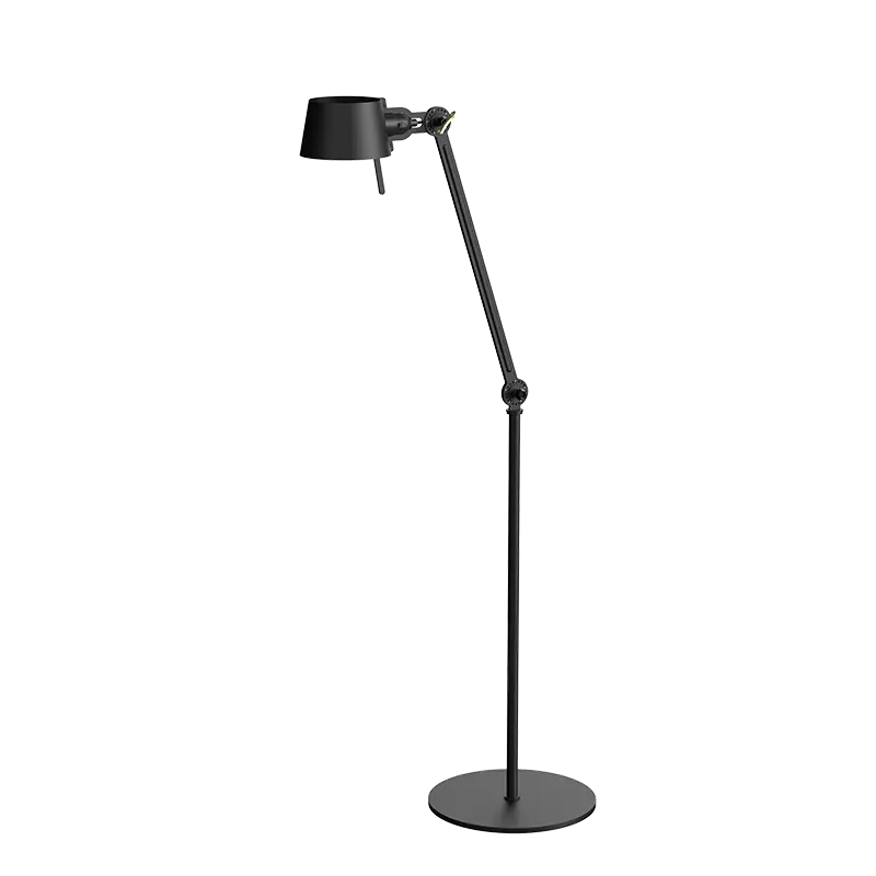 Bolt 1arm vloerlamp - Smokey black