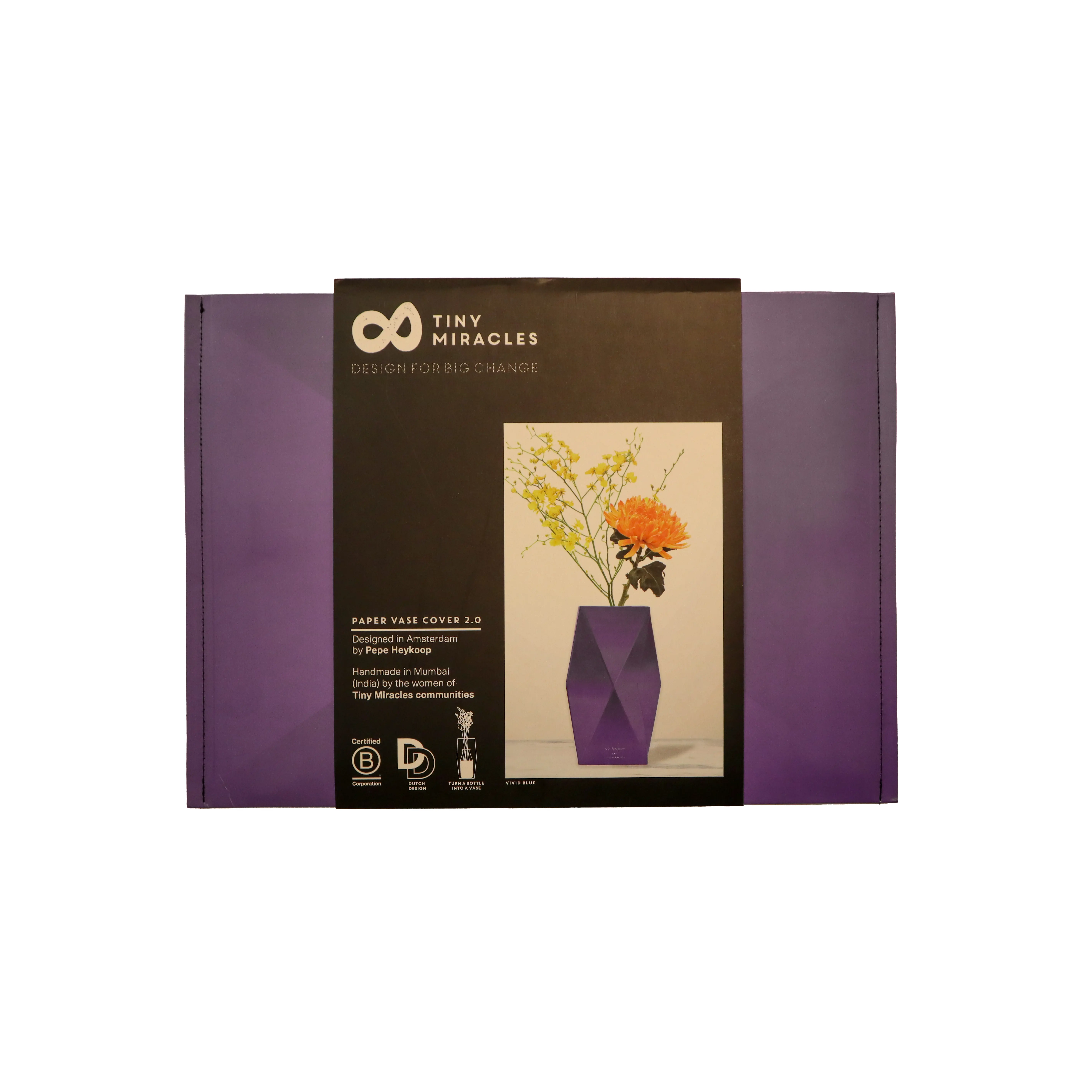 Paper Vase Cover Extra Large - Vivid Blue Paper Vase Cover Extra Large - Vivid Blue