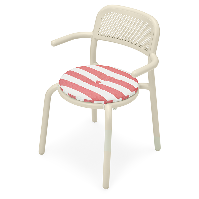 Toni chair pillow - Stripe red