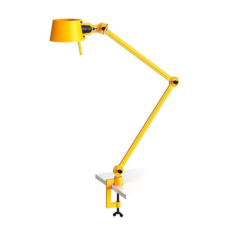 Bolt bureaulamp 2arm clamp - Sunny yellow